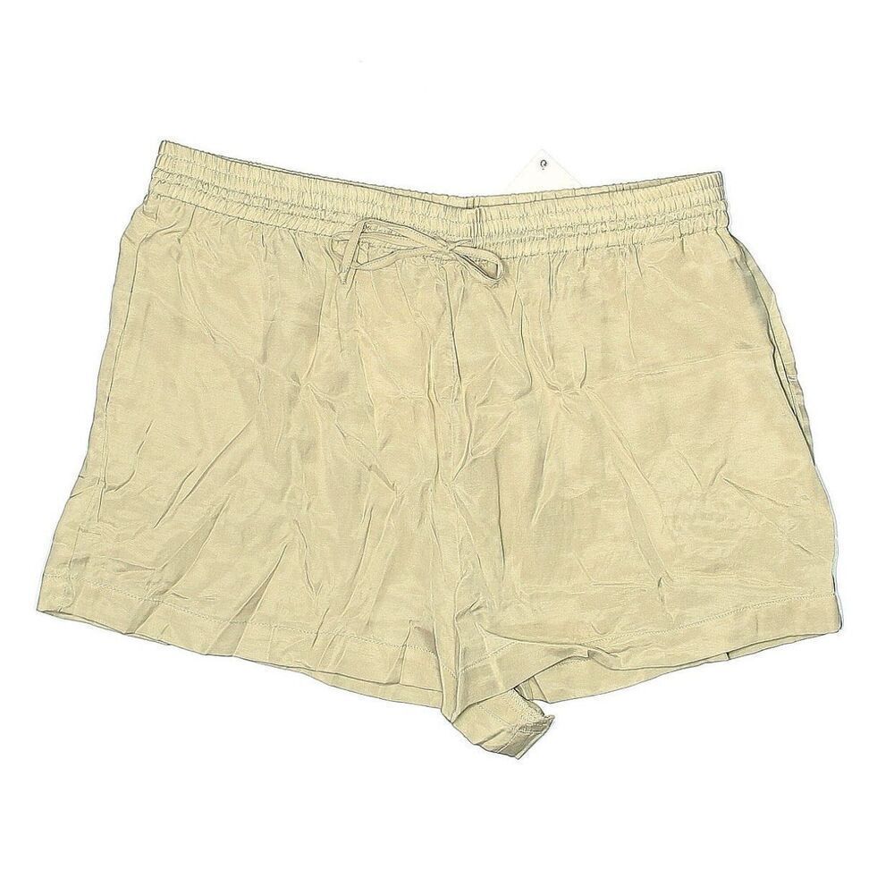 Zara Women’s Tan Pull On Lightweight Casual Elastic Waist Shorts Size XXL - NEW